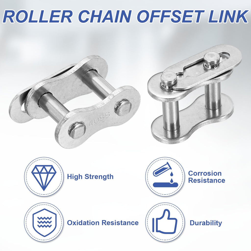 DTGN 5Pcs ANSI #40 Roller Chain Connect Link, 12.70mm Pitch