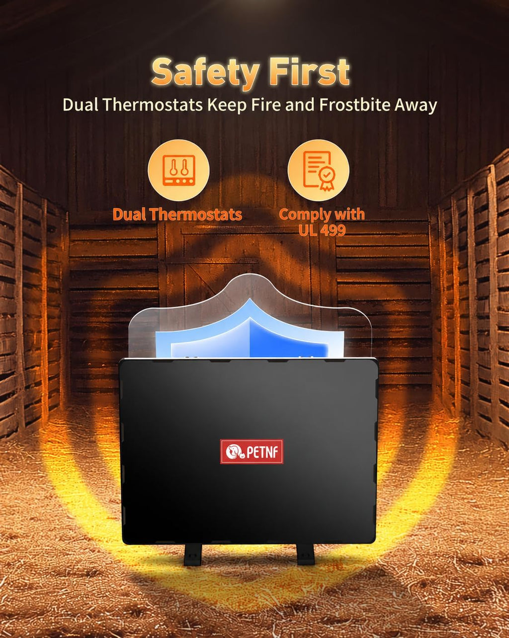 Chicken Coop Heater 140 Watts Radiant Heat Chicken Heater Energy Efficient Design Safer Than Brooder Lamps Heater for