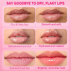 AMOADO Sugar Lip Scrub for Dark Lips – Exfoliating Lip Scrub for Smooth & Soft Lips with Watermelon & Guava, Lip
