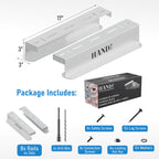 USA Based Overhead Garage Storage Rack, Connectable Heavy Duty Metal Ceiling Rails Garage Storage Organization