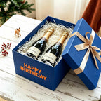 Blue Gift Box Large 16x12x8 Inch Extra Large Gift Boxes with Lids 2 Pack