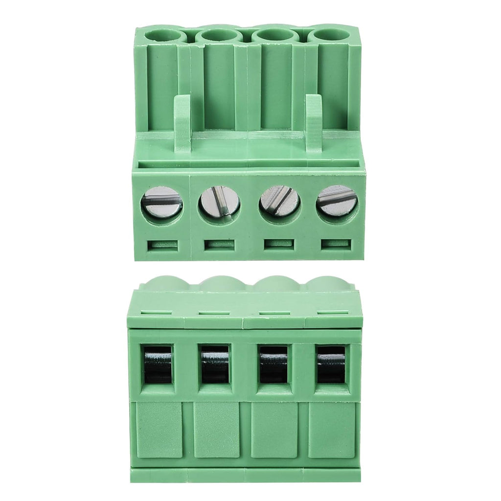 uxcell 4-Pin 5.08mm Pitch Right Angle PCB Screw Terminal Block Connector 20 Sets