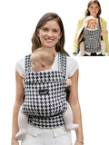 Baby Carrier Newborn to Toddler with Head Support, Houndstooth | Lightweight Ergonomic for Infant 7-44 lbs Newborn