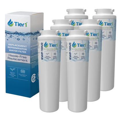 UKF8001 Fridge Water Filters Replaces EDR4RXD1 & 4396395, 6-Pack