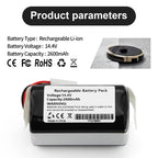 MULS Replacement Battery for RobZone LI-022148-BYD Robot Vacuum Cleaner