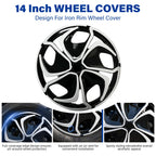 14 inch Hub Caps Wheel Covers 14" Iron Wheels Replacement R14 (#B, 14 INCH)