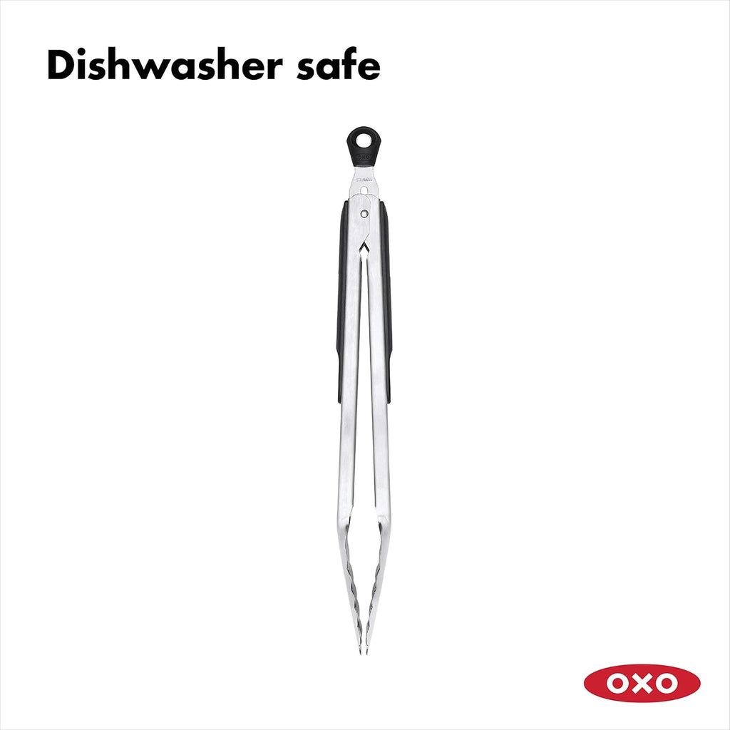 Good Grips Stainless Steel Locking Tongs for Cooking,12in