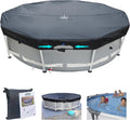 16Ft Round Pool Cover, Prevents Water Accumulation Above Ground Pool Cover, Quick Installation and Removal One-Piece