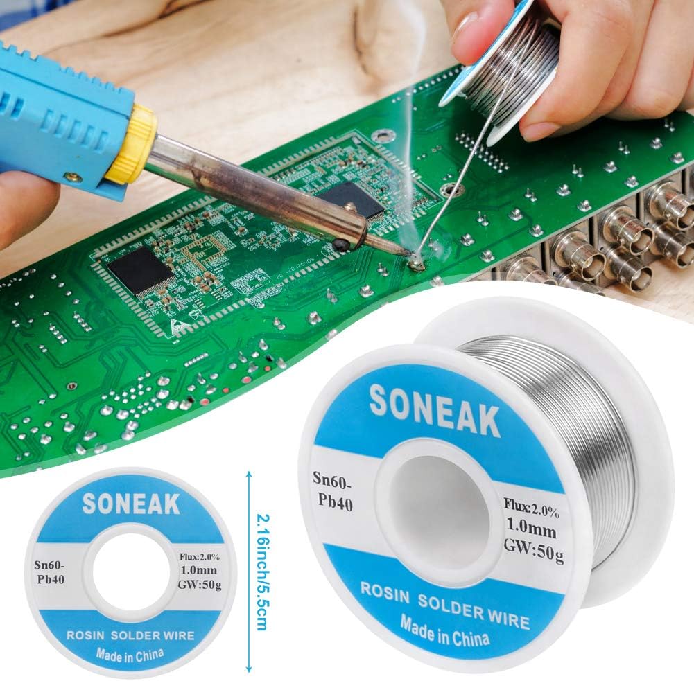 60/40 Tin Lead Solder With Rosin Core For Electrical Soldering 1.0mm 50g