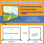 10 * 7ft Adjustable Backdrop Stand with Wheels, Photo Background Stand