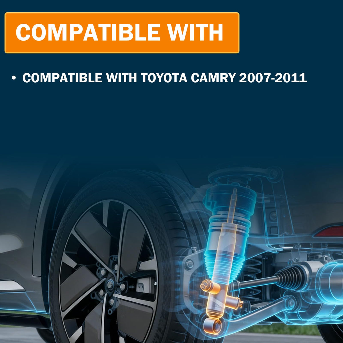 A4274 Front Engine Torque Strut Mount Compatible with Toyota Camry 2007-11
