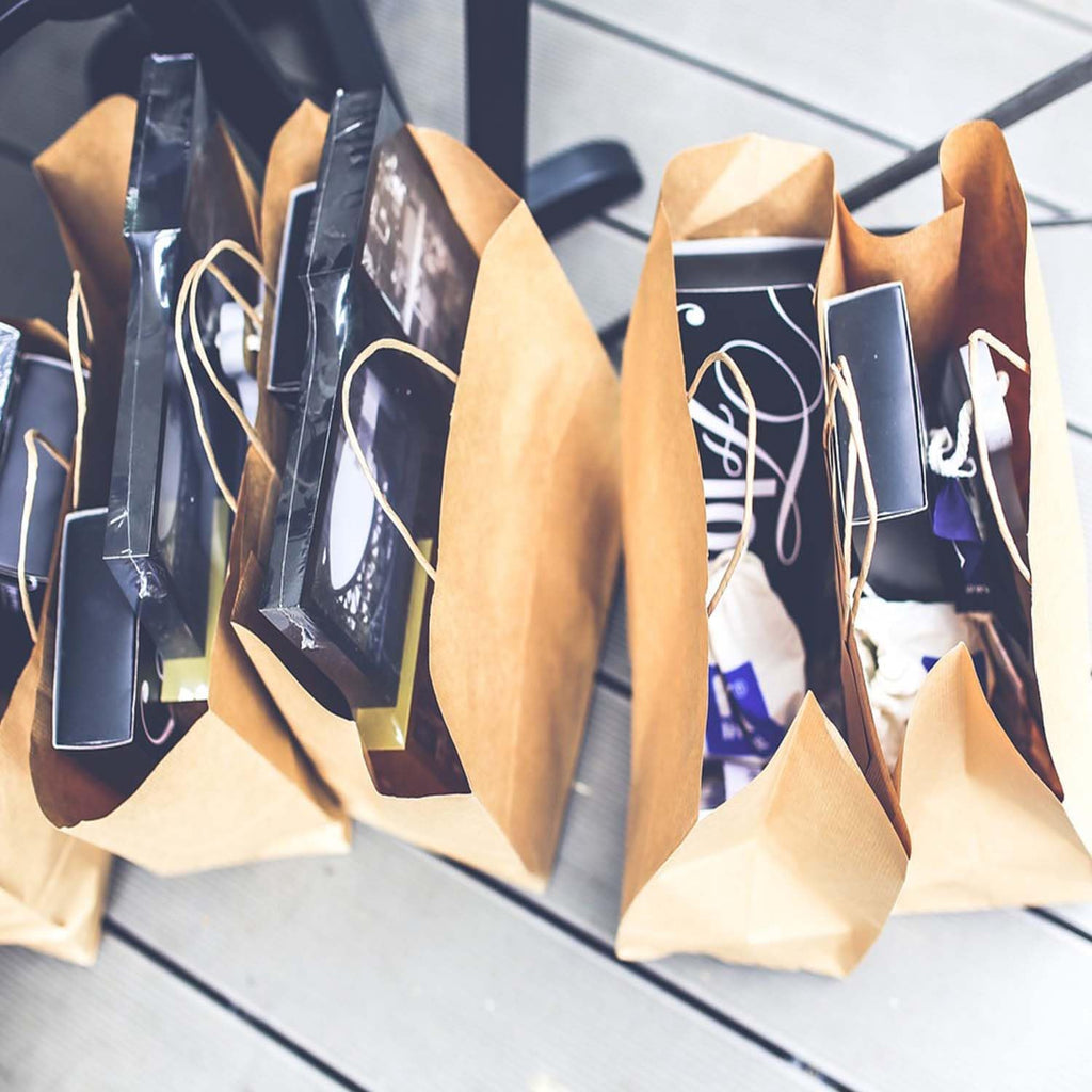 Large Paper Bags with Handles 100 PCS 16 x 6 x 12 In,Large Gift Bags | Large Gifts Bags with Handles bulk, Shopping