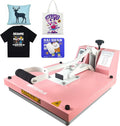 Industrial 15"x15" Clamshell Heat Press Machine for T-Shirts, Sublimation, Vinyl & HTV - Digital Control, Non-Stick