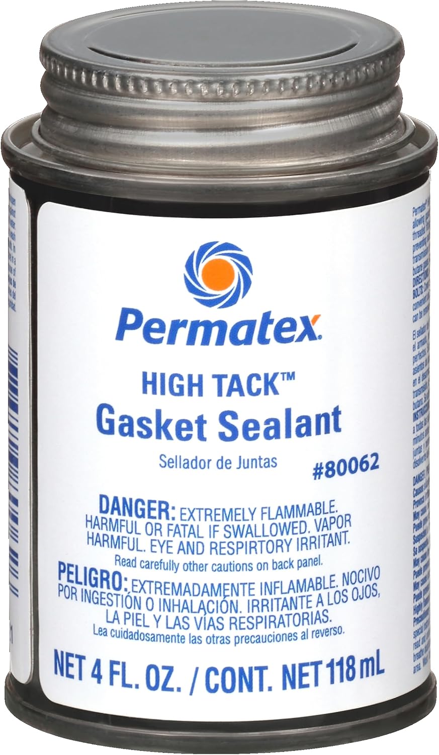 Permatex 80062 High Tack Gasket Sealant, 4 oz., Black