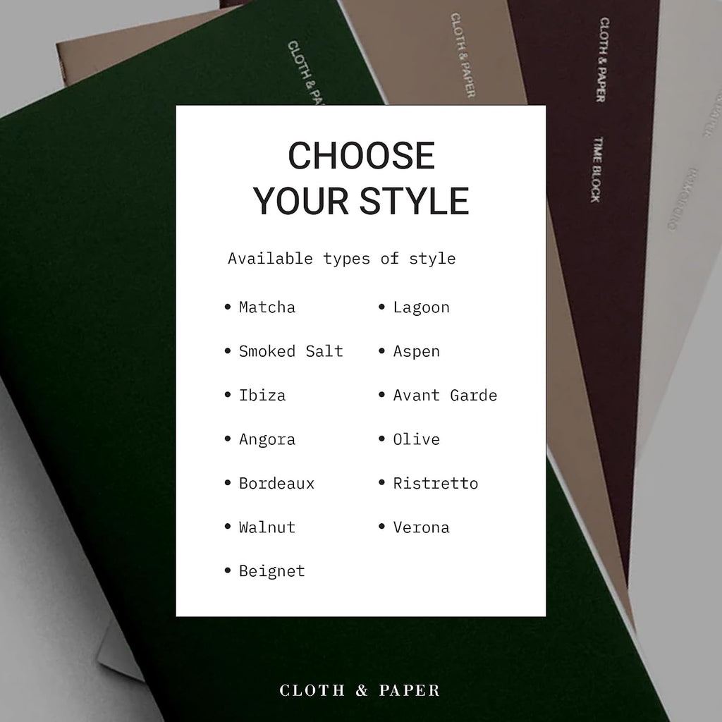 Travel Notebook | Task Planner – Ristretto | A5 Slim To-Do List Planner Notebook 4.3" x 8.3" | Productivity Planner