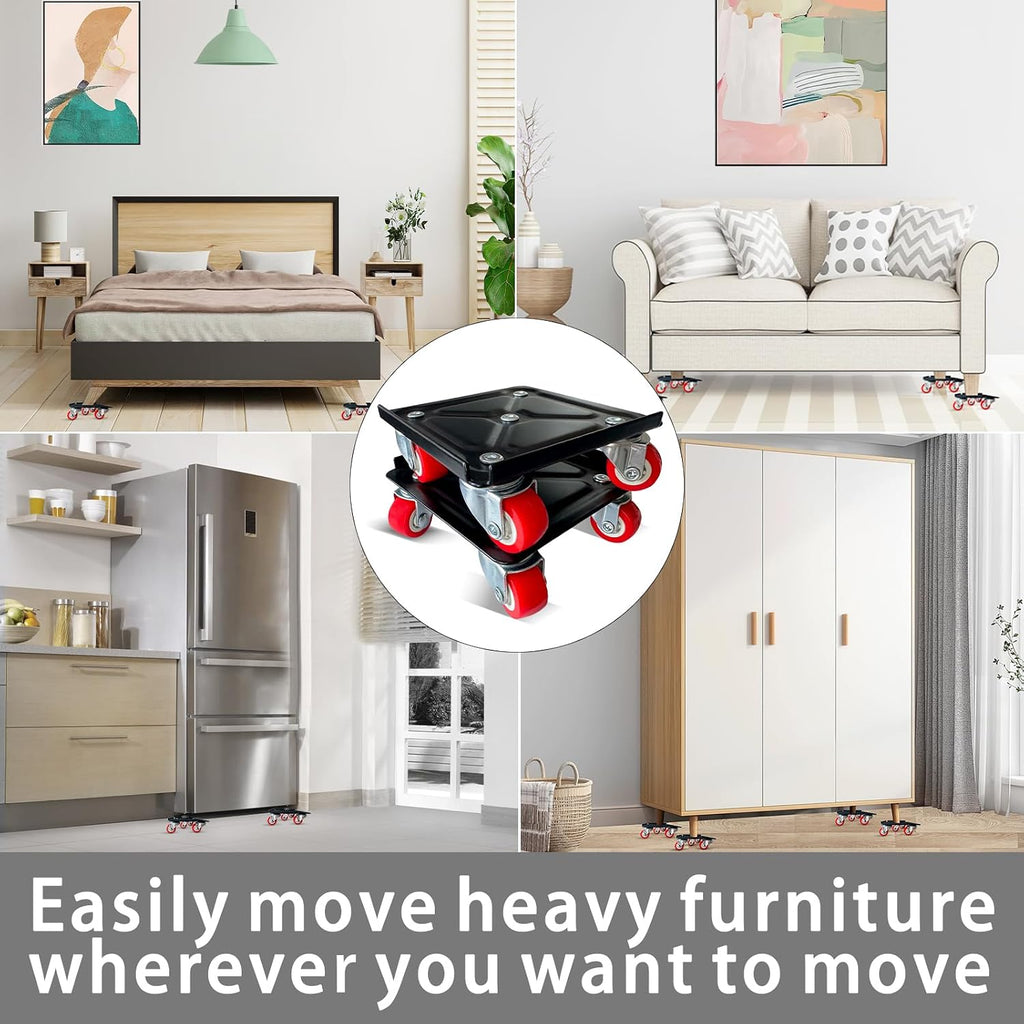 Furniture-Dolly-Furniture-Movers with-5-Wheels, Furniture Sliders Lifters Tool Set for Moving Heavy Duty, Furniture