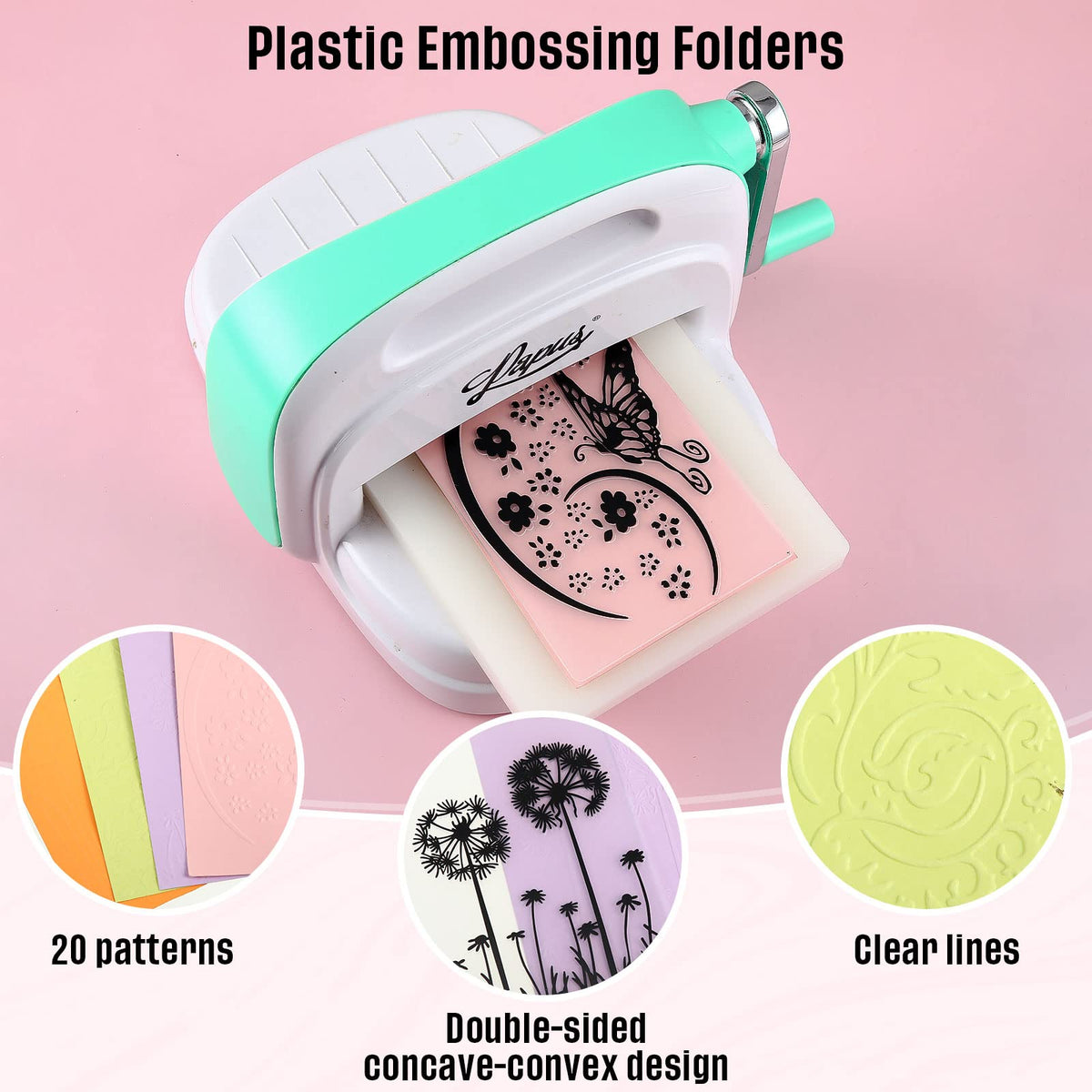 20 Pcs Embossing Folders for Card Making, Templates DIY, Vintage