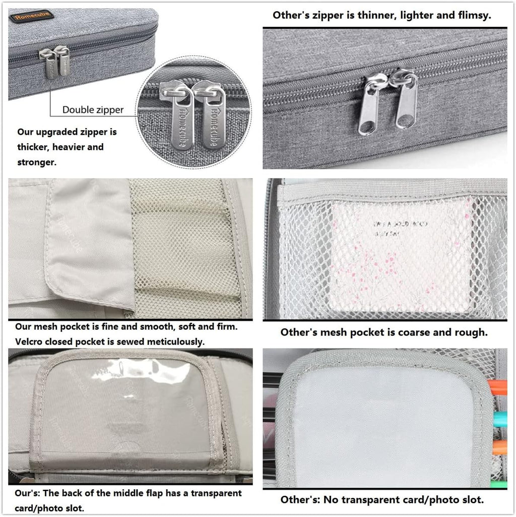 Pencil Case Capacious Pen Pencil Holder Box Makeup Pens Pouch Oxford Cloth Bag Large Storage Stationery Organizer