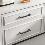 10 Pack 5 Inch Matte Black Cabinet Handles Kitchen Drawer Pulls