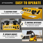 ATTA380 24 HP Mini Tracked Skid Steer Loader with RATO Gasoline Engine