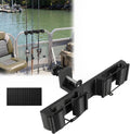 Pontoon Boat Rod Holders, Adjustable Clamp-On Square Rail Fishing Pole Rack