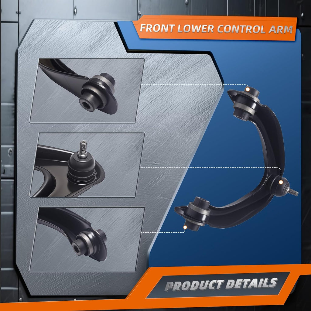 2Pcs Front Upper Control Arm and Ball Joint Assembly Fit for Honda CRV 1997 1998 1999 2000 2001 K80883 K80884 Driver and Passenger Side Suspension