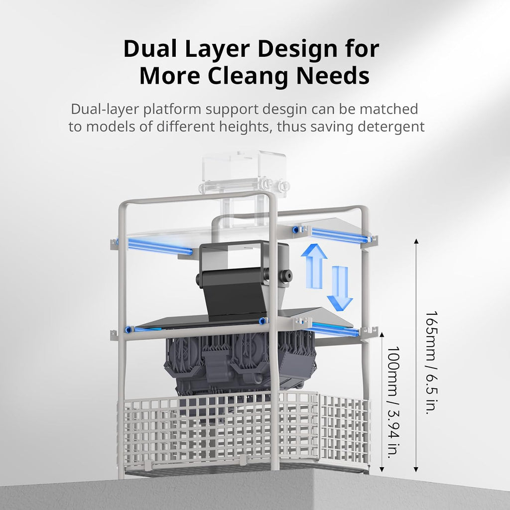 Wash and Cure Station 3.0, Washing Size of 165 x 100 x 180 mm | Post-Process for Most LCD/SLA/MSLA/DLP Resin 3D