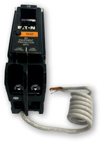 Eaton BRN115EP BR GFCI Circuit Breaker; 15A; Single-Pole; for 120V Applications; Plug-in Molded Case; 10 kAIC; 14-8 AWG Wire
