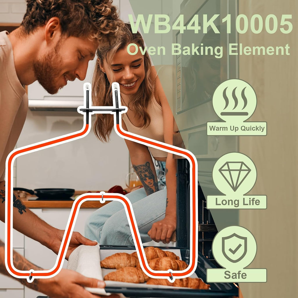 WB44k10005 Oven Heating Element Compatible for Spectra Oven,Oven Replacement Parts,2585W Stove Element Replacement