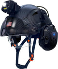 Hard Hats with Bluetooth Ear Muffs Headlight Safety Helmet with Visor Vented Adjustable Construction Forestry
