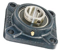 1-3/8" Bearing UCF207-22 + Square Flanged Cast Housing Mounted