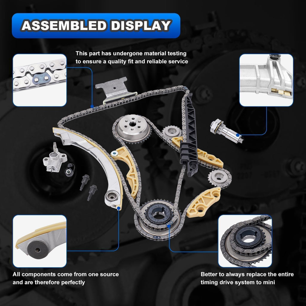 94201S Engine Timing Chain Kit Guide Tensioner Crank Shaft Phaser Sprocket