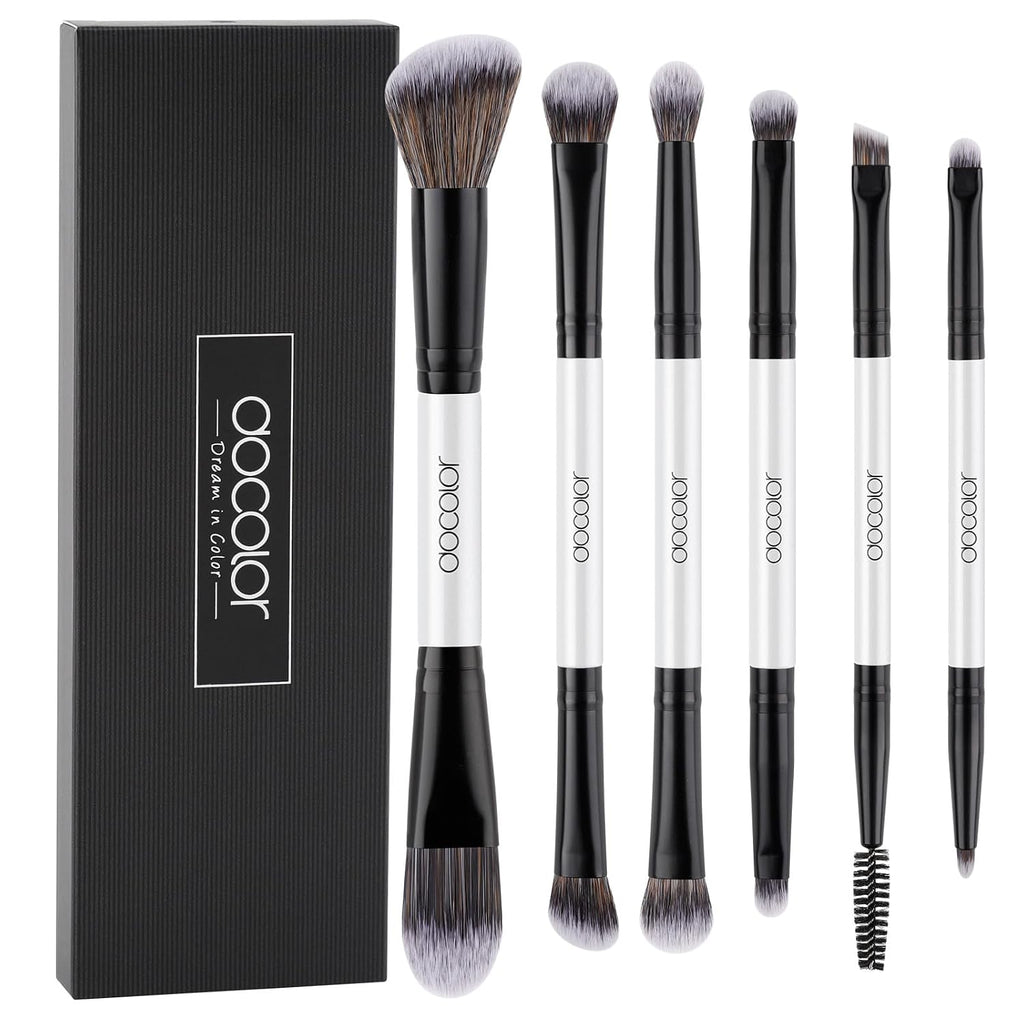 6 Piece Dual-Sided Eyeshadow Brushes - 12 Functions in 1 Set