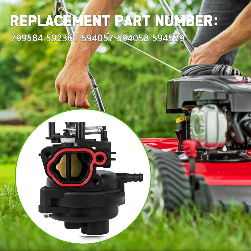 Rakiyada 799584 Carburetor Fits 6.75-7.25HP 163cc Lawn Mower Engine