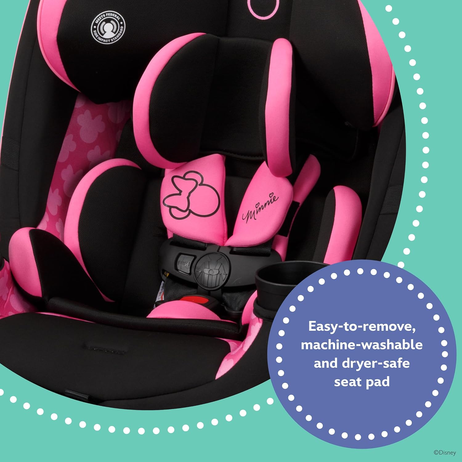 Baby Grow and Go All-in-One Convertible Car Seat, Infant to Toddler Carseat, Mickey Sprinkle