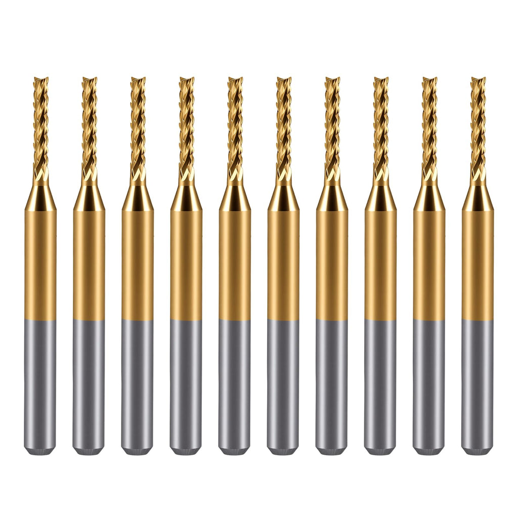 Haoruili 10Pcs 1.5mm Carbide End Mill