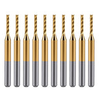 Haoruili 10Pcs 1.5mm Carbide End Mill