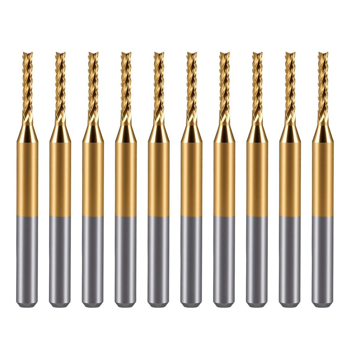 Haoruili 10Pcs 1.5mm Carbide End Mill
