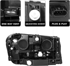 SOCKIR Headlight Assembly for 2002-2009 Chevy Trailblazer Full Length Grill
