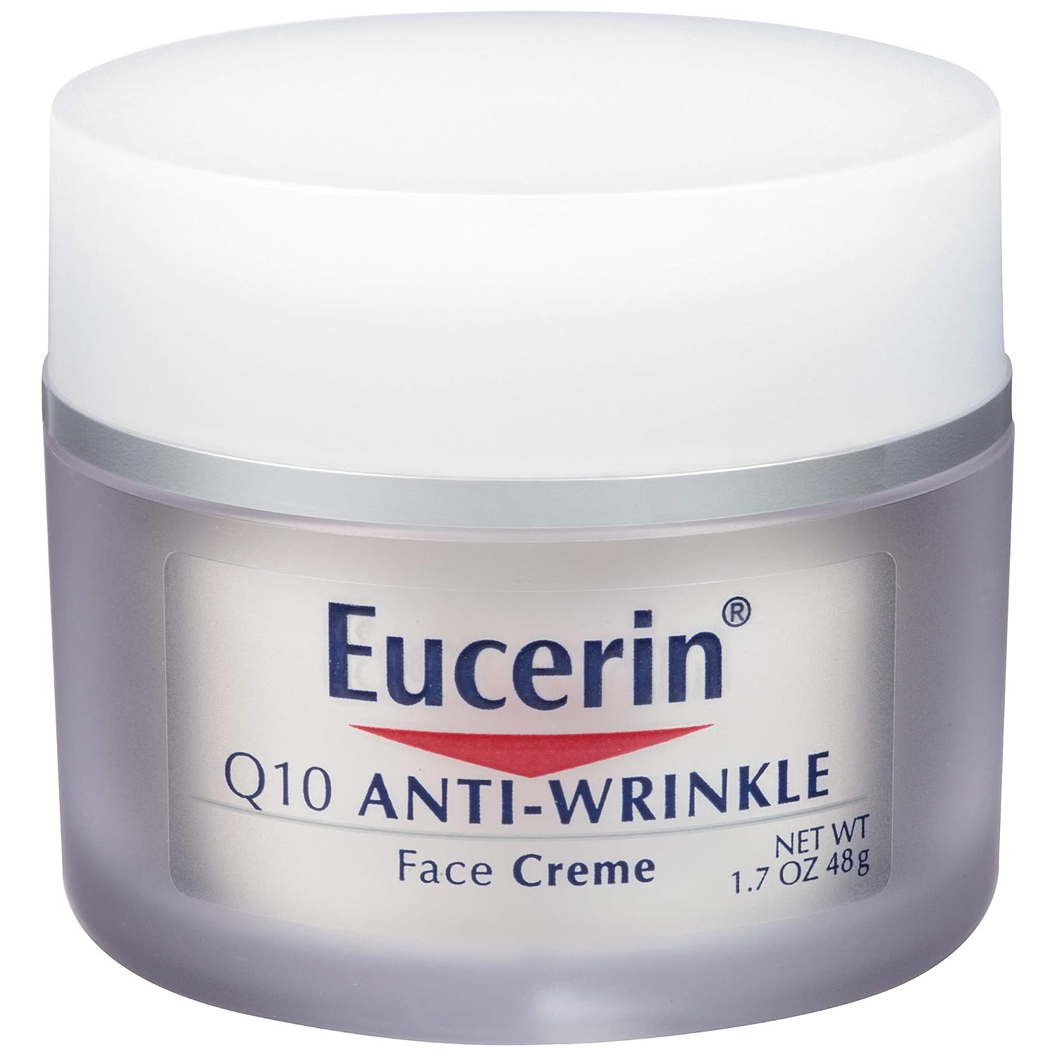 Q10 Anti-Wrinkle Face Cream, Unscented Face Cream for Sensitive Skin, 1.7 Oz Jar
