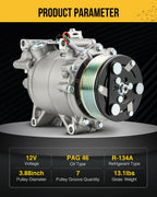 KAC A/C Compressor Fit for Honda Civic 2006-2011 2.0L