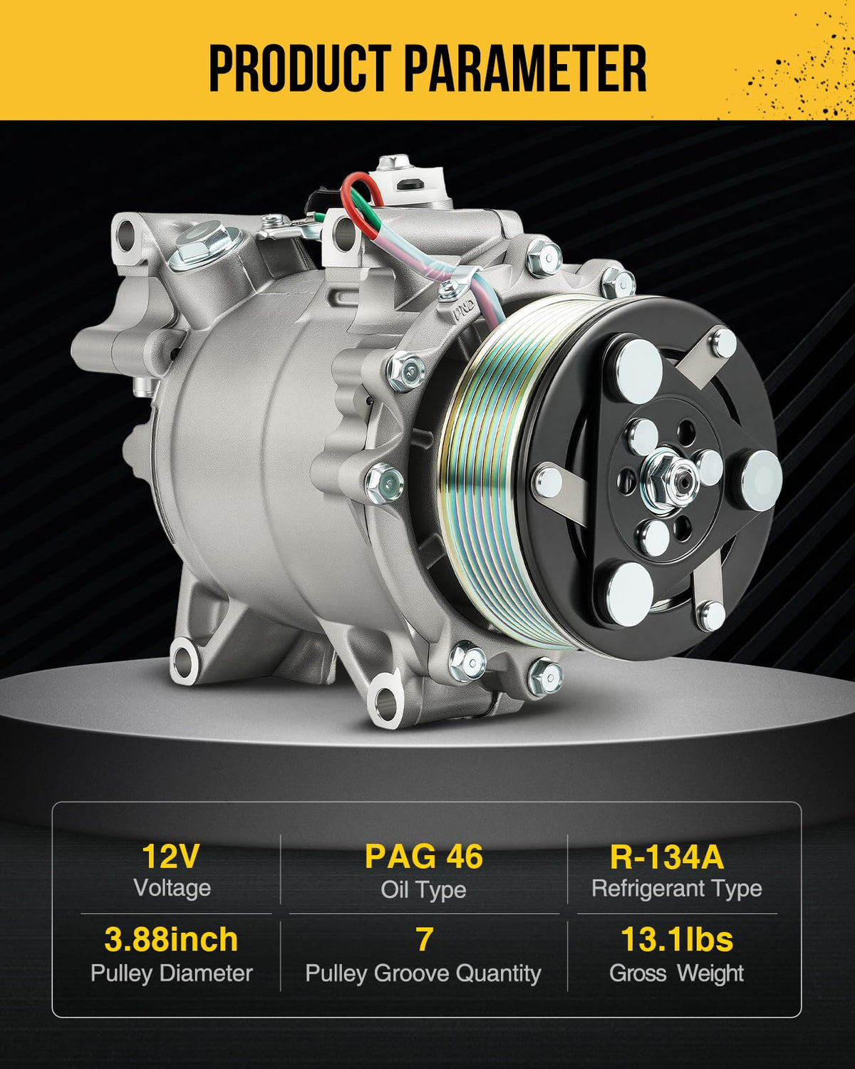KAC A/C Compressor Fit for Honda Civic 2006-2011 2.0L