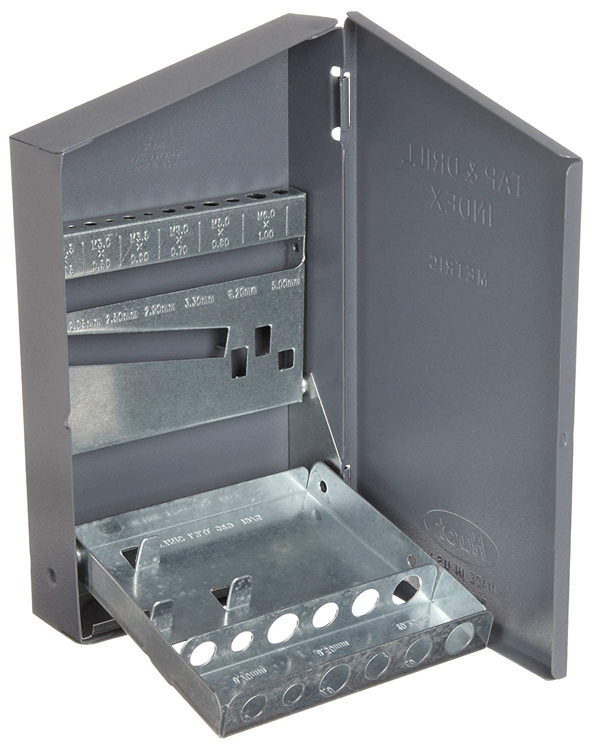 Drill America Tap and Drill Index/Case, m2.5 x .45 - m12 x 1.75 (9 Sizes), 12675