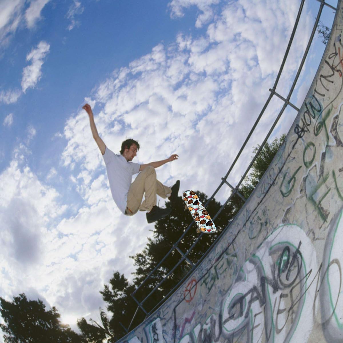 Personalized Skateboard Grip Tape with Photo/Text, Custom Non-Slip Stickers | Customize Grip Tape With Your Photo Or