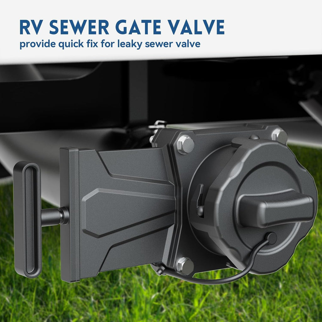 DUMPMAN RV Sewer Gate Valve, Shut Off Waste Valve
