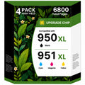 950XL 951XL Ink Compatible for HP 950 951 Ink Cartridges Combo Pack, 4 Pack