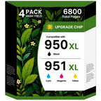 950XL 951XL Ink Compatible for HP 950 951 Ink Cartridges Combo Pack, 4 Pack