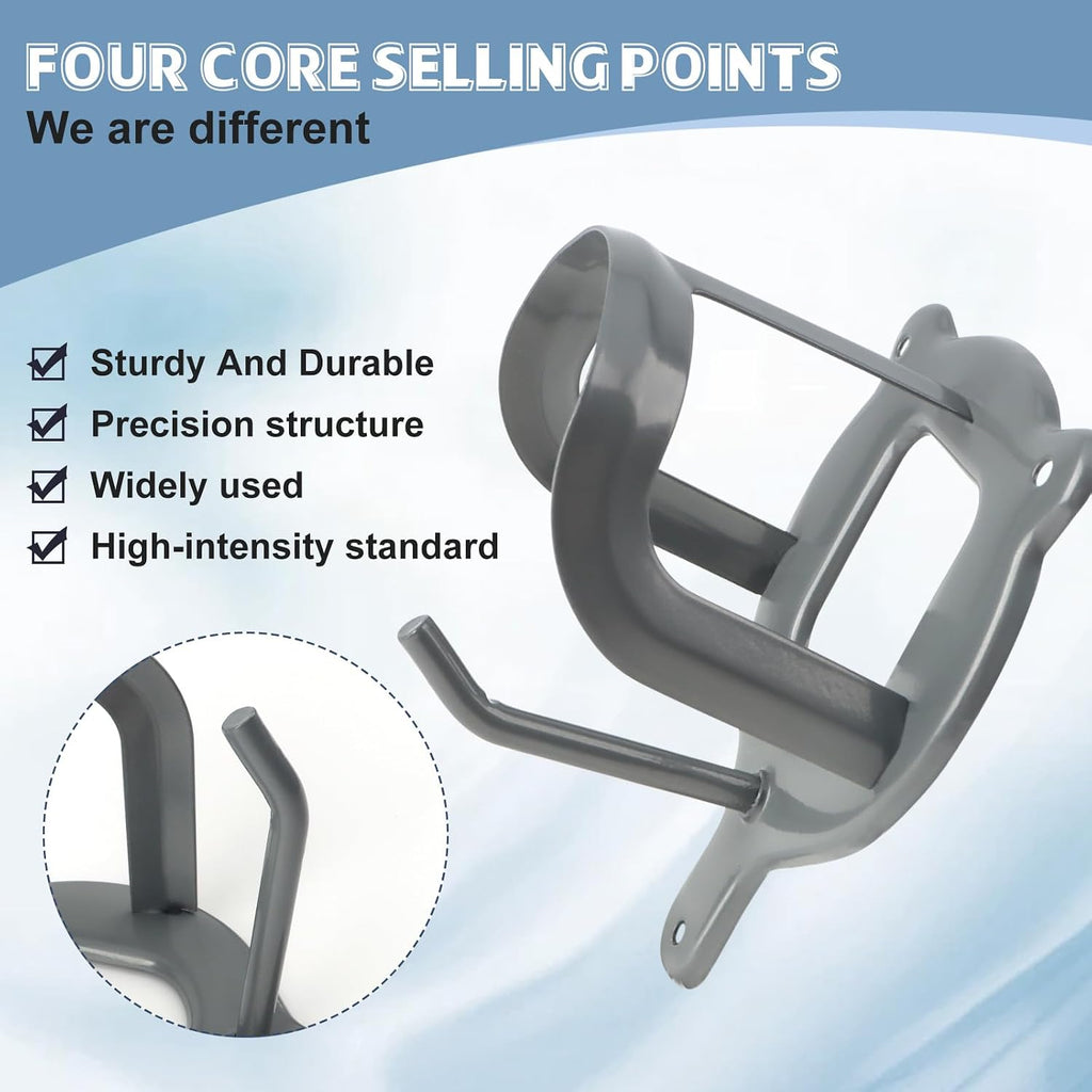 6 Counts Horse Bridle Rack Bracket Hooks, Metal Bridle Holder Wall Mount with Tubes and Screw for Tack Room Horse