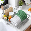 Dish Drying Rack for Kitchen Counter, 12''W x 15.5''L, Silver