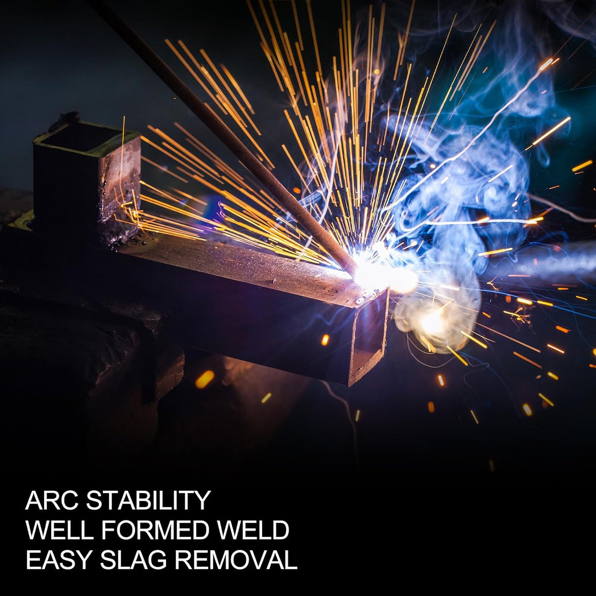 3/32" Welding Rods E7018 Low Hydrogen Carbon Steel Electrodes,5LB | Strong & Tough Welds, Moisture-Resistant Coating
